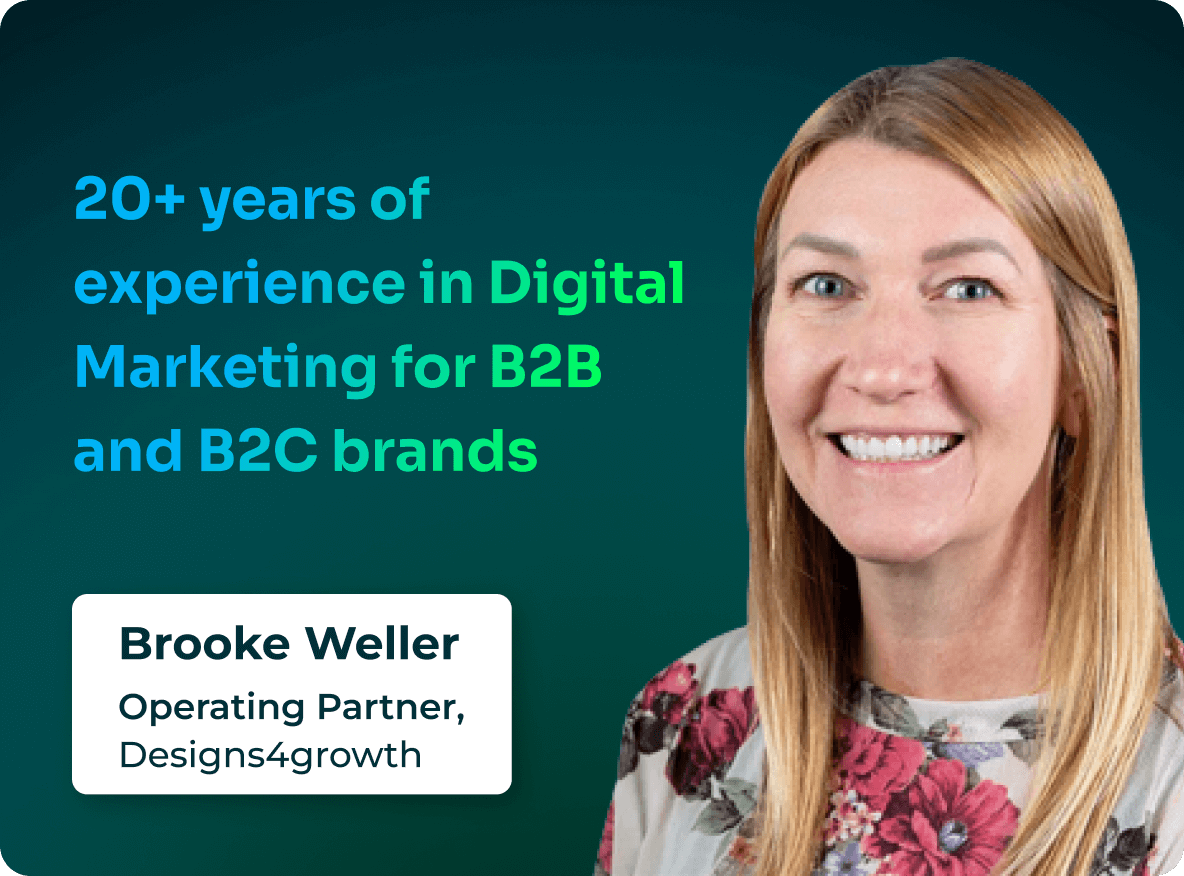 Brooke Weller, digital marketing expert with 20+ years B2B & B2C experience